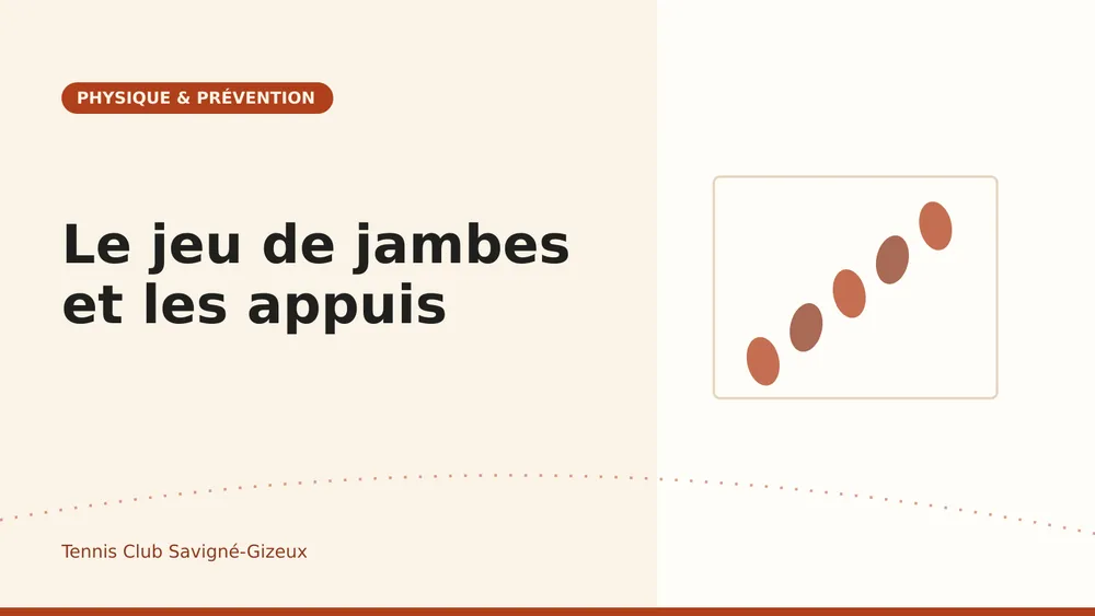 Un joueur en position d’appui pour frapper