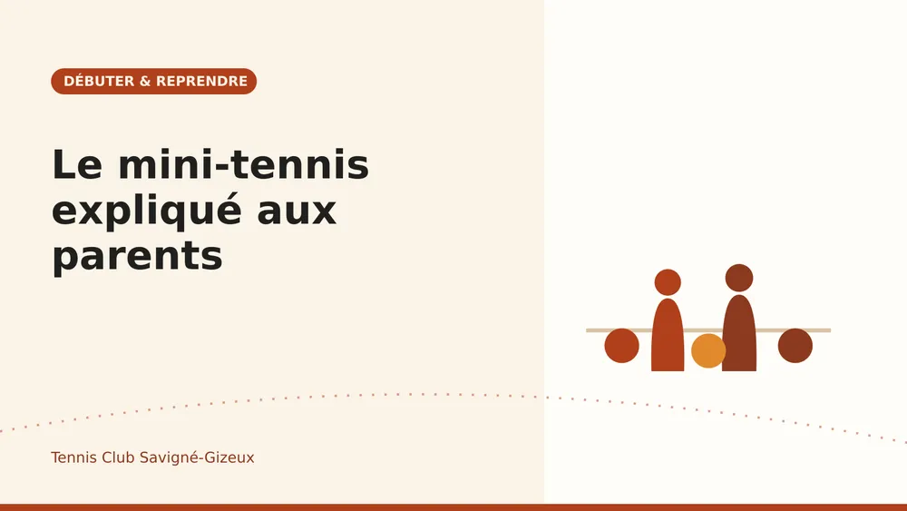 Séance de mini-tennis